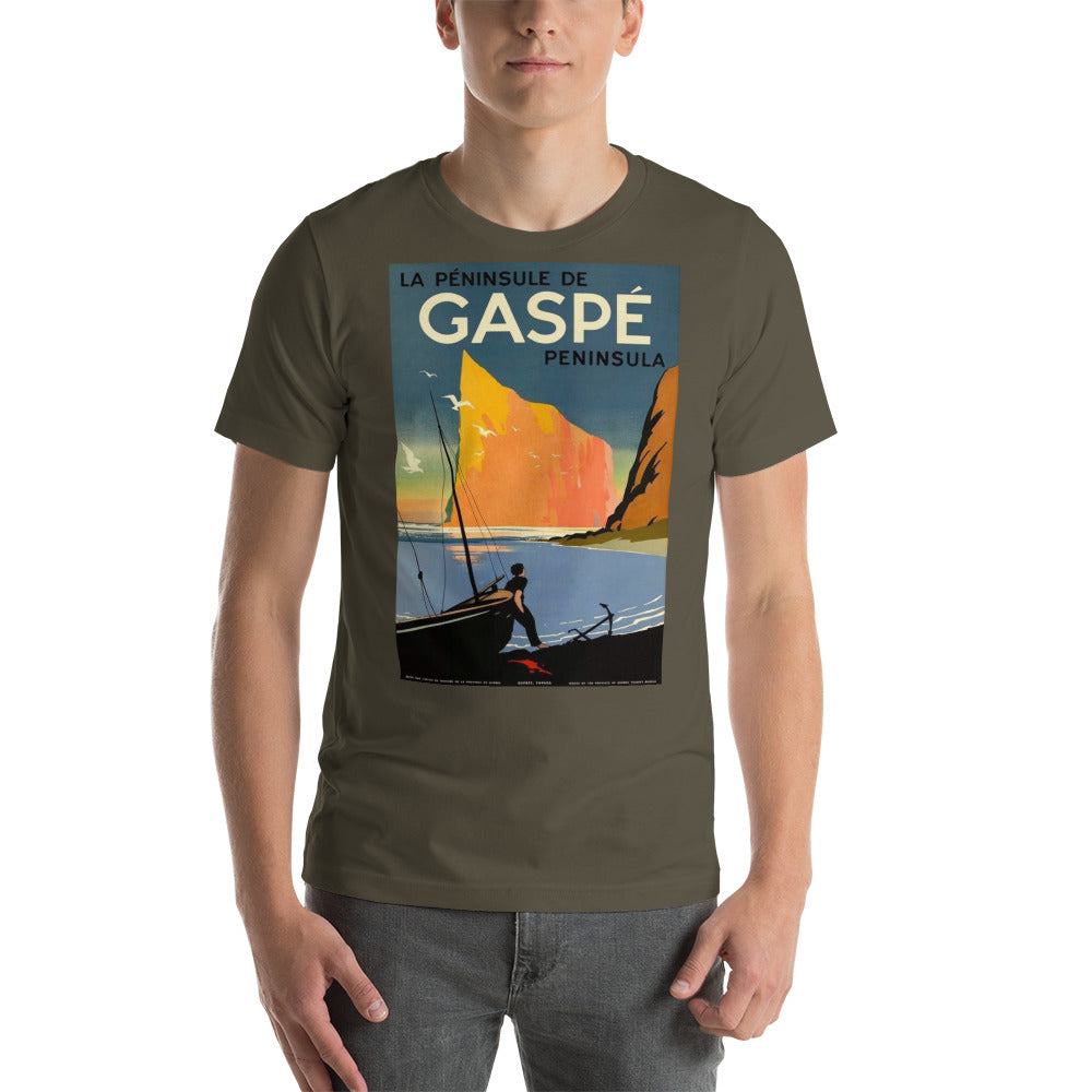 Gaspe Peninsula Vintage Travel Art