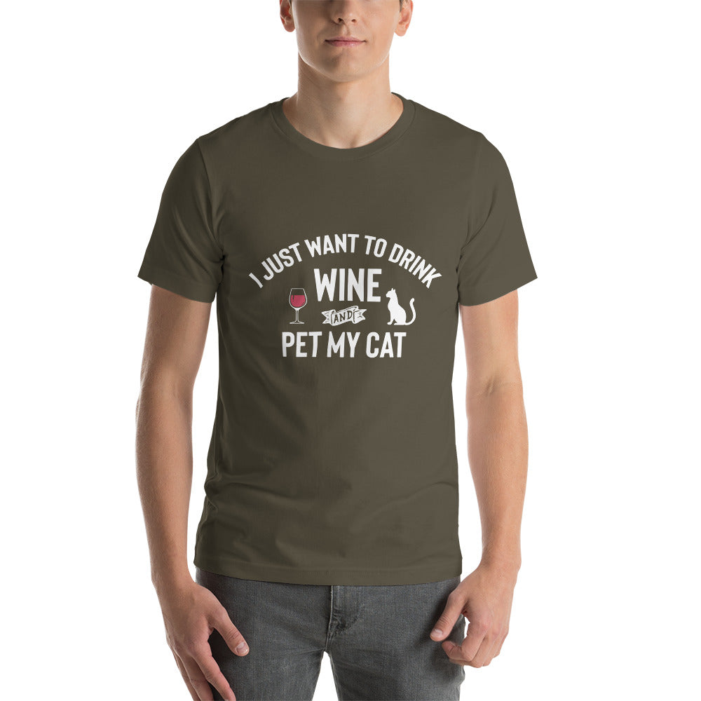 Drink my Wine and Pet my Cat - Snarky Tee