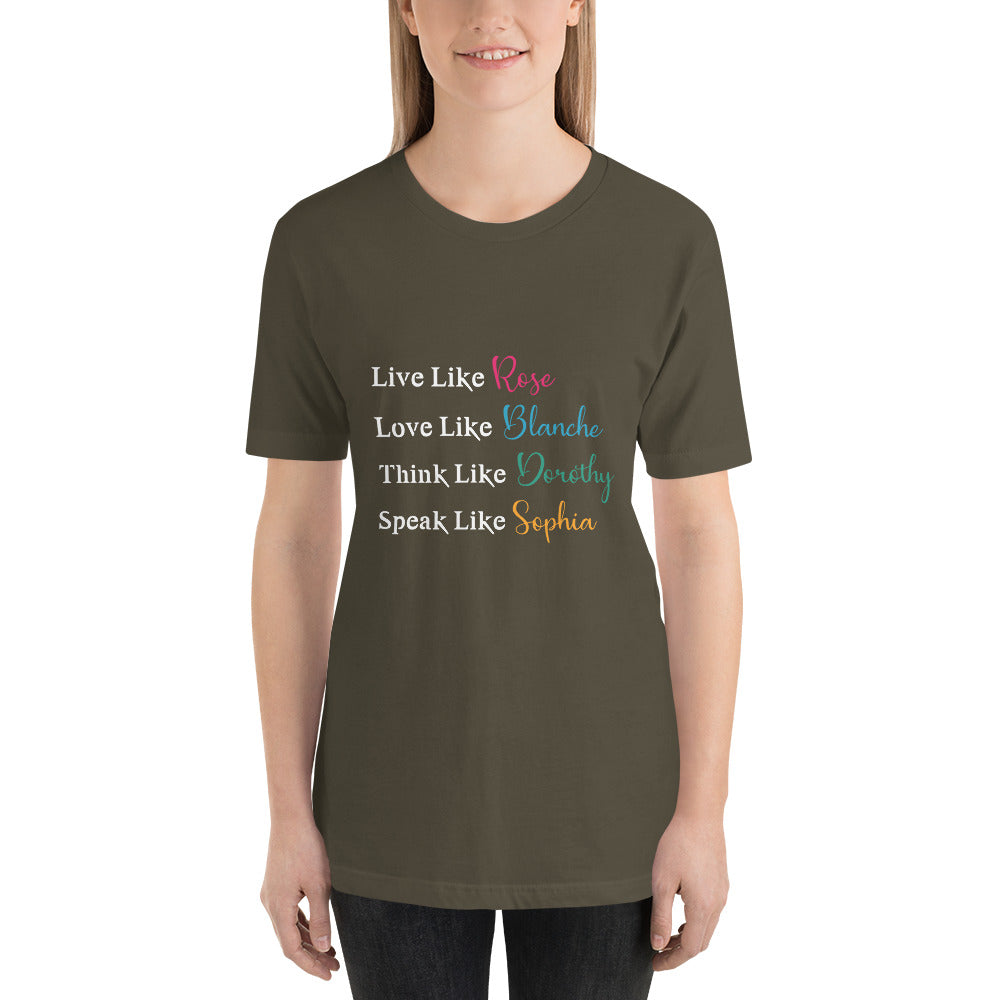 Live Like Golden Girls Mothers Day - Snarky Tee