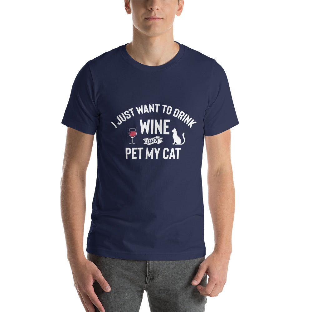 Drink my Wine and Pet my Cat - Snarky Tee