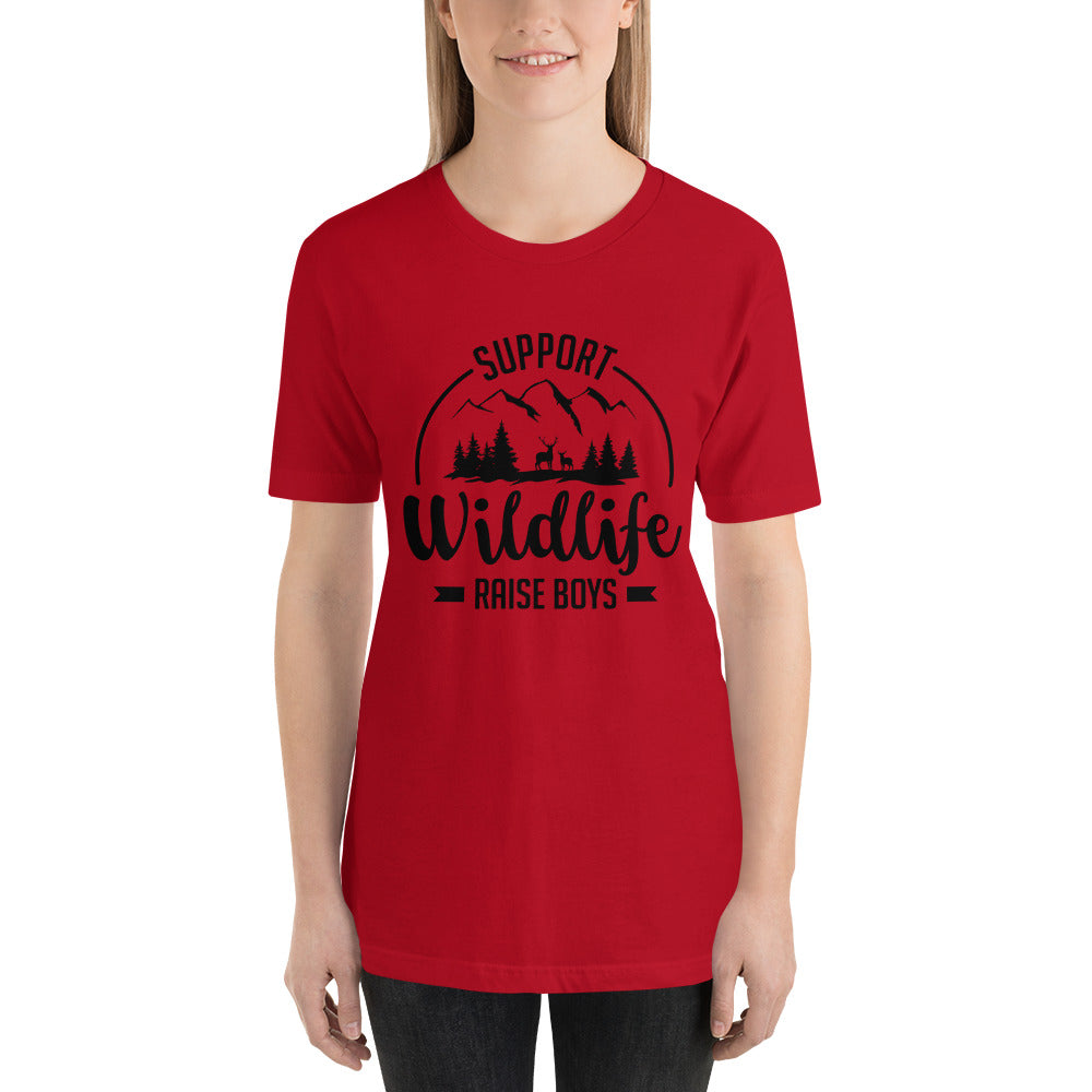 Support Wildlife, Raise Boys Mothers Day - Snarky Tee